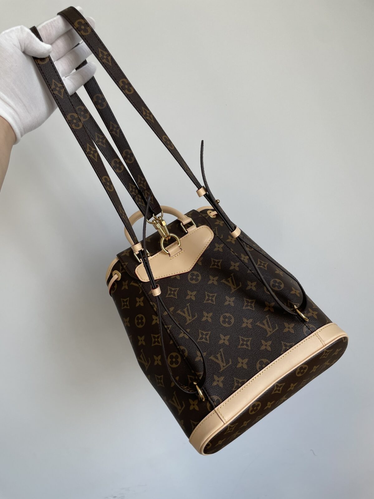 Louis Vuitton Montsouris PM Monogram Backpack Brown Small - Image 8