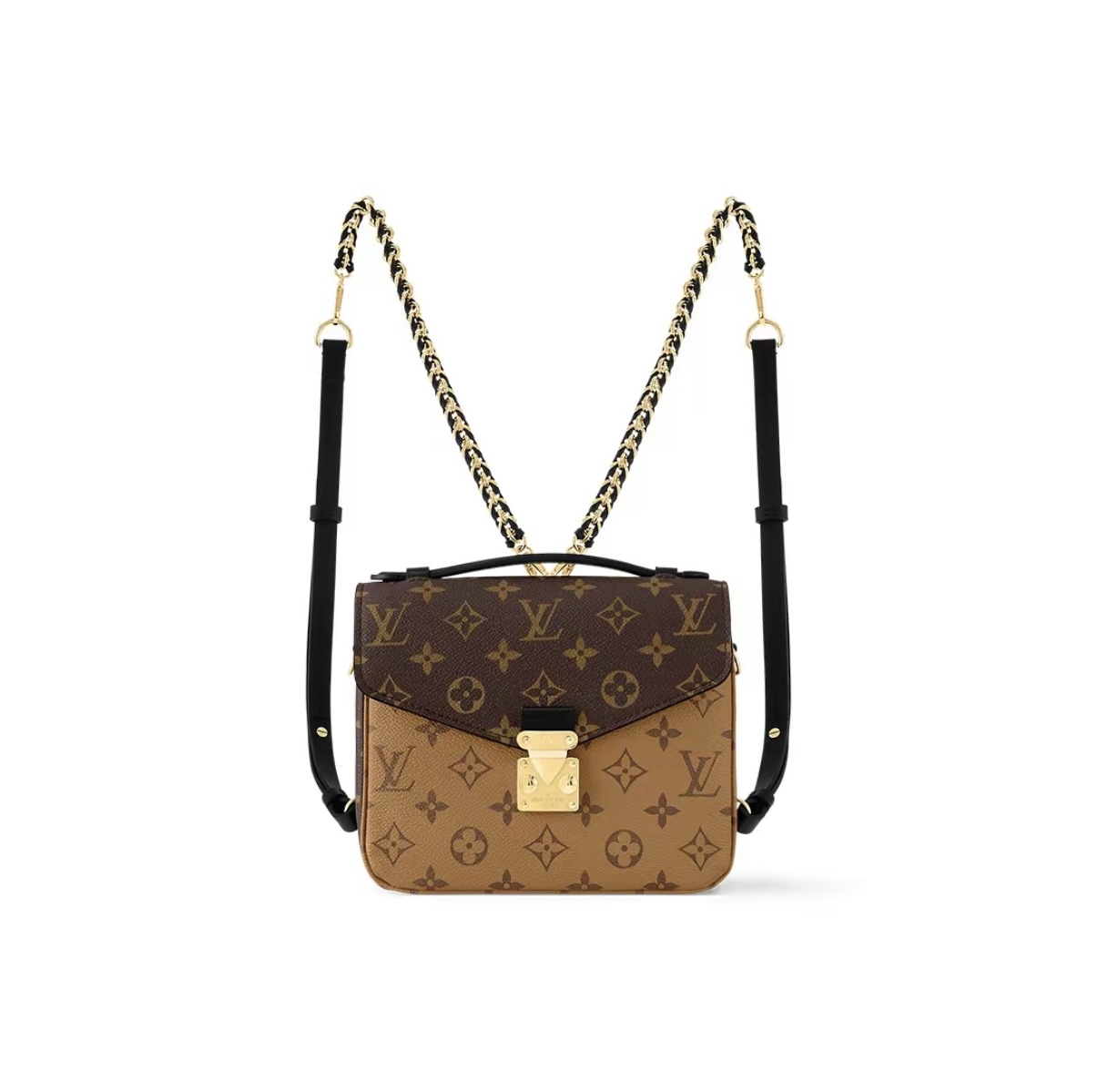 Louis Vuitton Pochette Métis Backpack Monogram & Reverse Brown