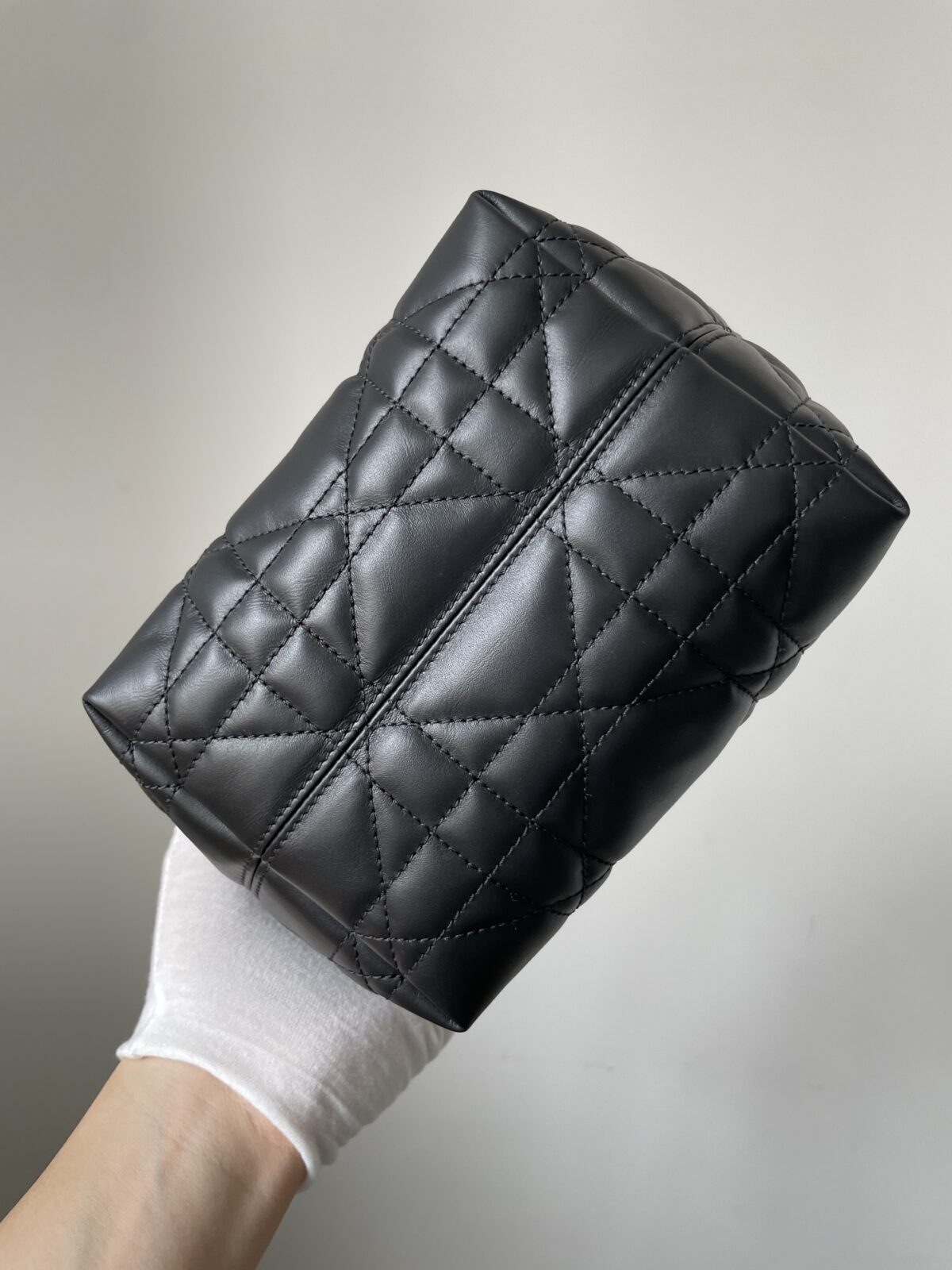 Dior Toujours Small Black Cannage Calfskin Vertical Tote Bag - Image 12