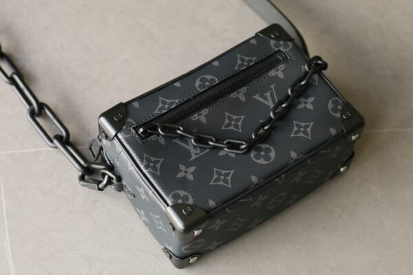 Louis Vuitton Soft Trunk Mini Monogram Eclipse Chain Bag Black - Image 2