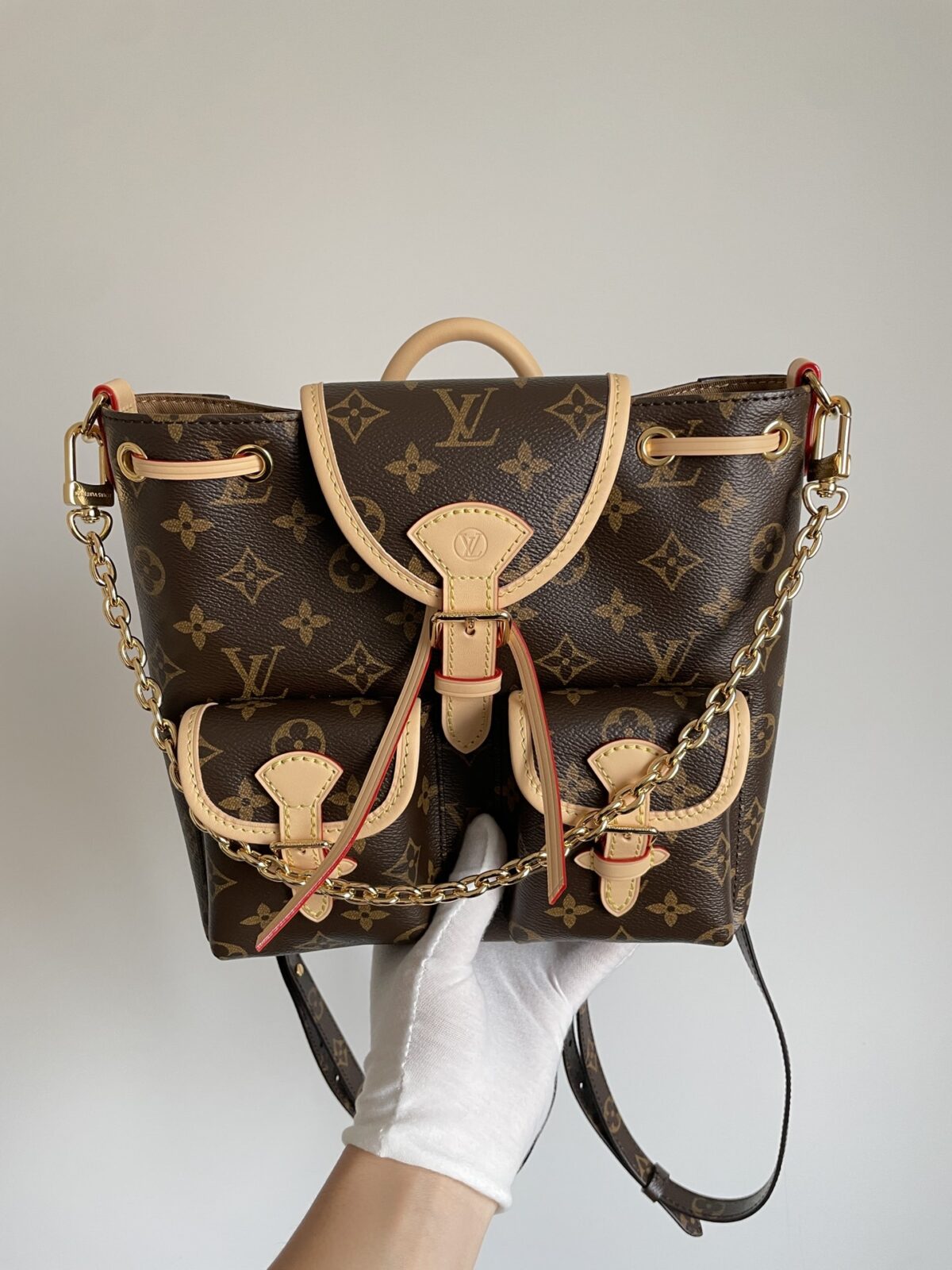 Louis Vuitton Excursion Small Monogram Convertible Backpack Brown - Image 2