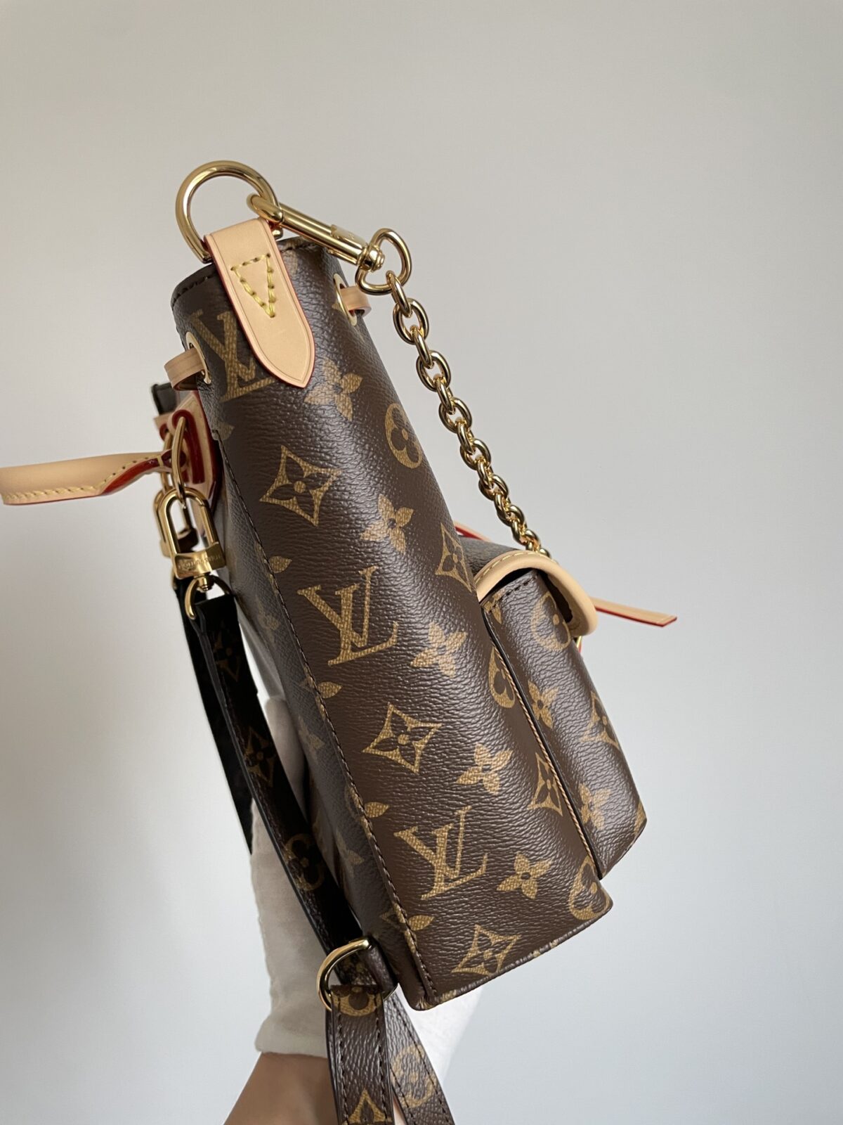 Louis Vuitton Excursion Small Monogram Convertible Backpack Brown - Image 4