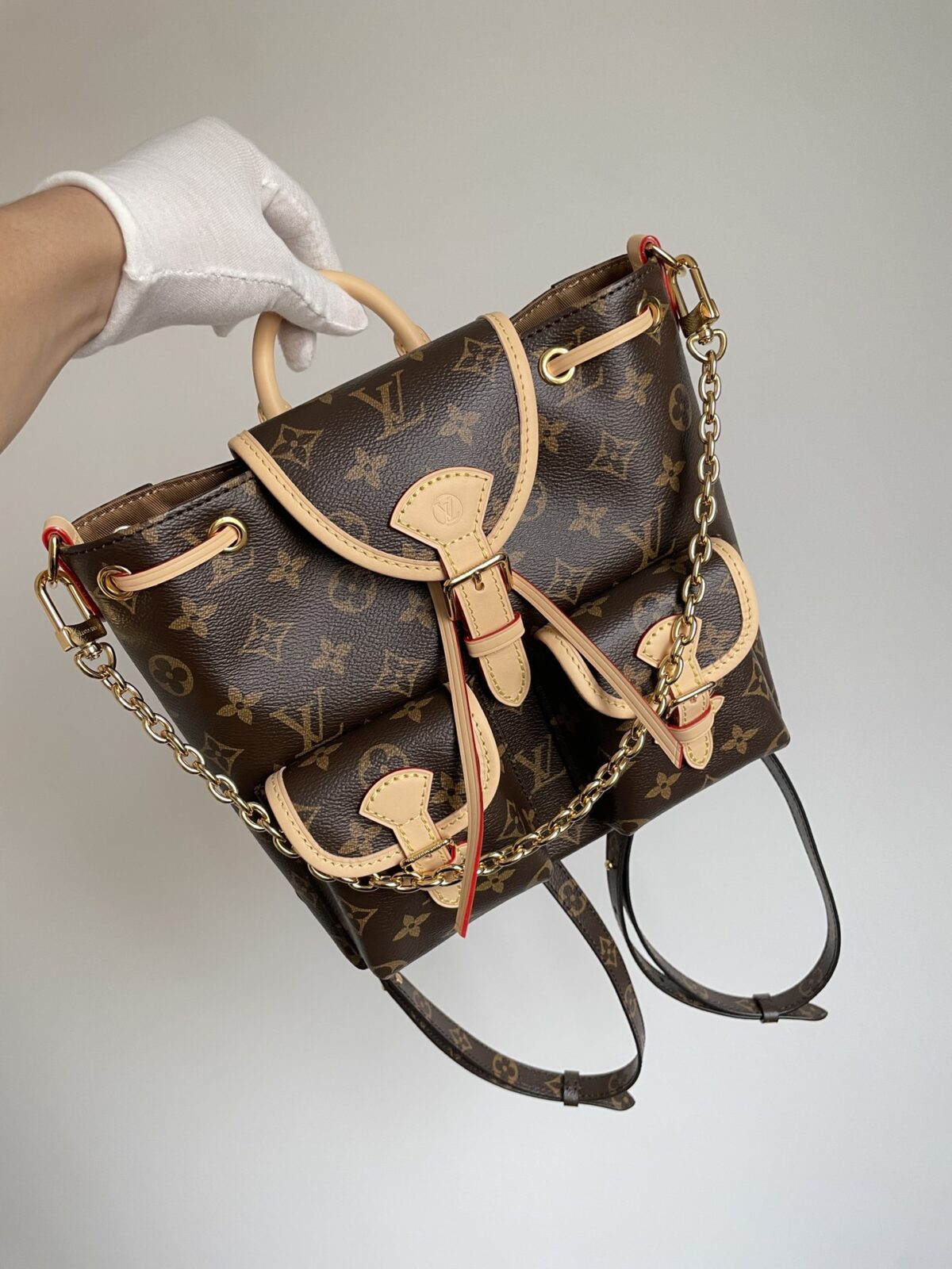 Louis Vuitton Excursion Small Monogram Convertible Backpack Brown - Image 6