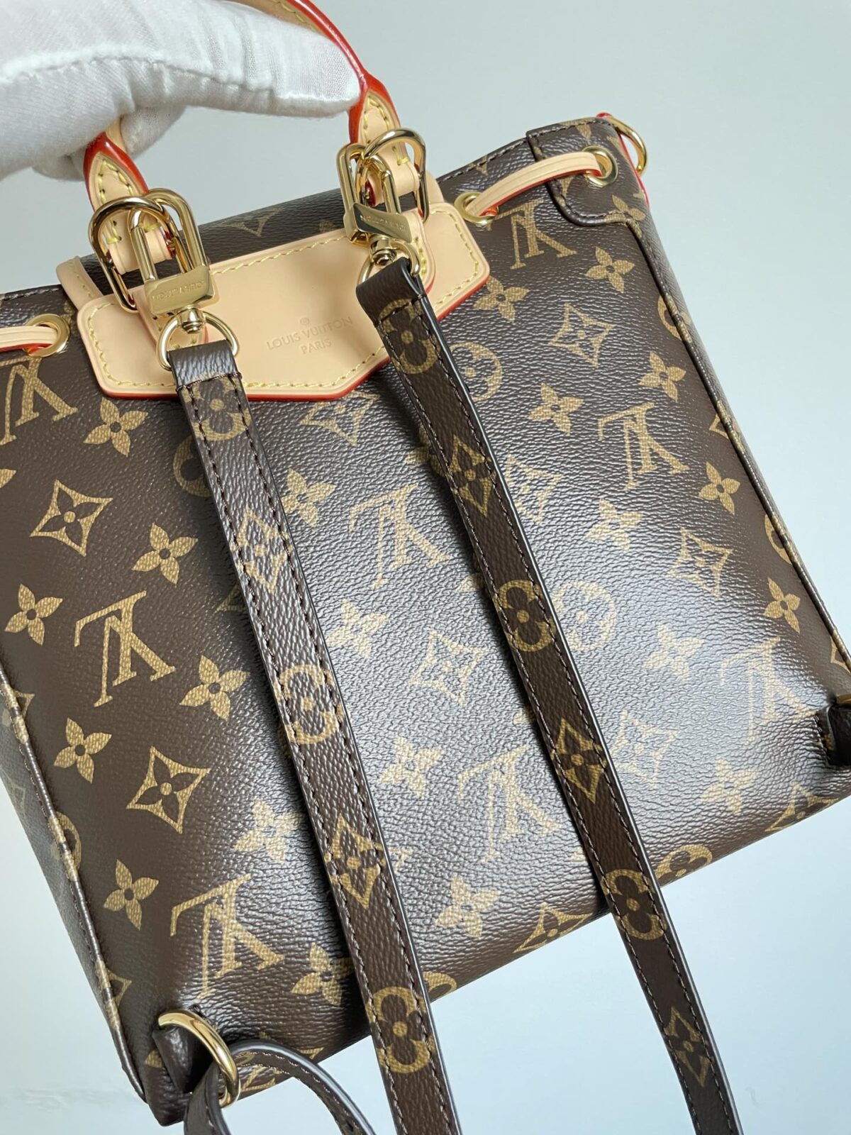 Louis Vuitton Excursion Small Monogram Convertible Backpack Brown - Image 8