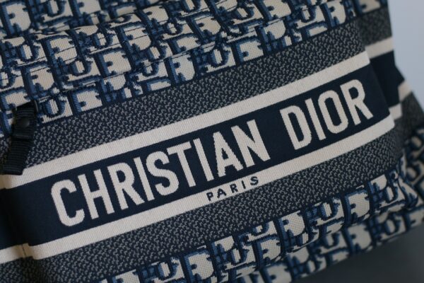 Dior Travel Oblique Blue Technical Fabric Backpack - Image 8