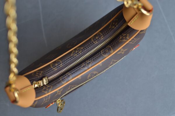Louis Vuitton Loop Monogram Crescent Shoulder Bag Brown - Image 5