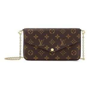 Louis Vuitton Pochette Félicie Monogram 3-in-1 Chain Bag Brown