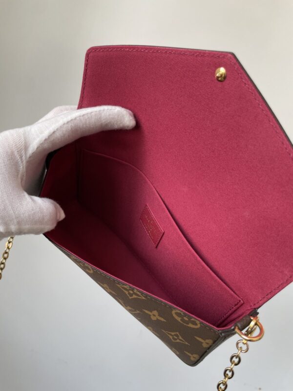 Louis Vuitton Pochette Félicie Monogram 3-in-1 Chain Bag Brown - Image 11