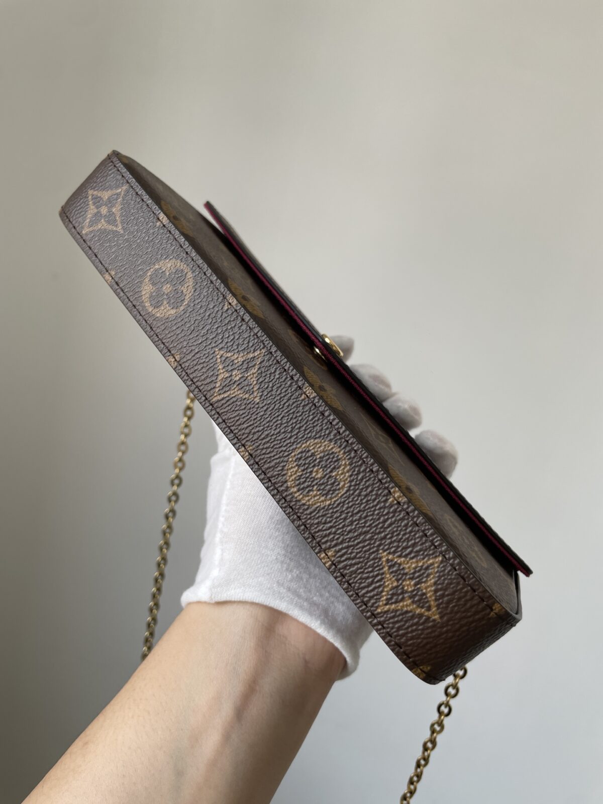 Louis Vuitton Pochette Félicie Monogram 3-in-1 Chain Bag Brown - Image 4