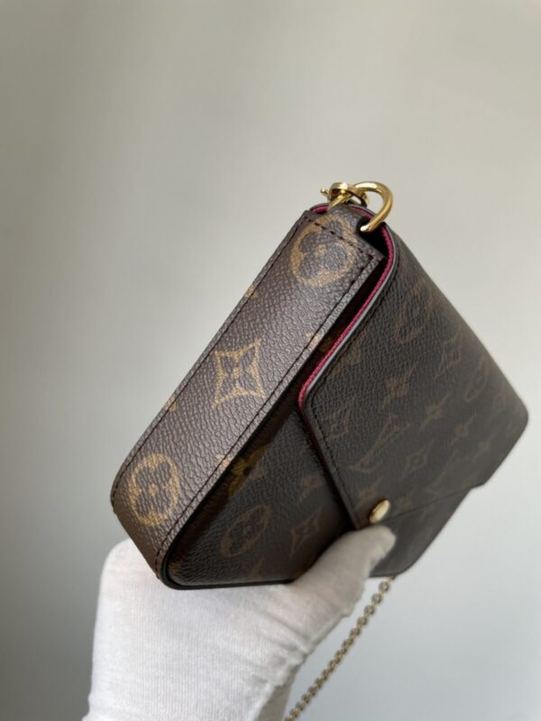 Louis Vuitton Pochette Félicie Monogram 3-in-1 Chain Bag Brown - Image 6