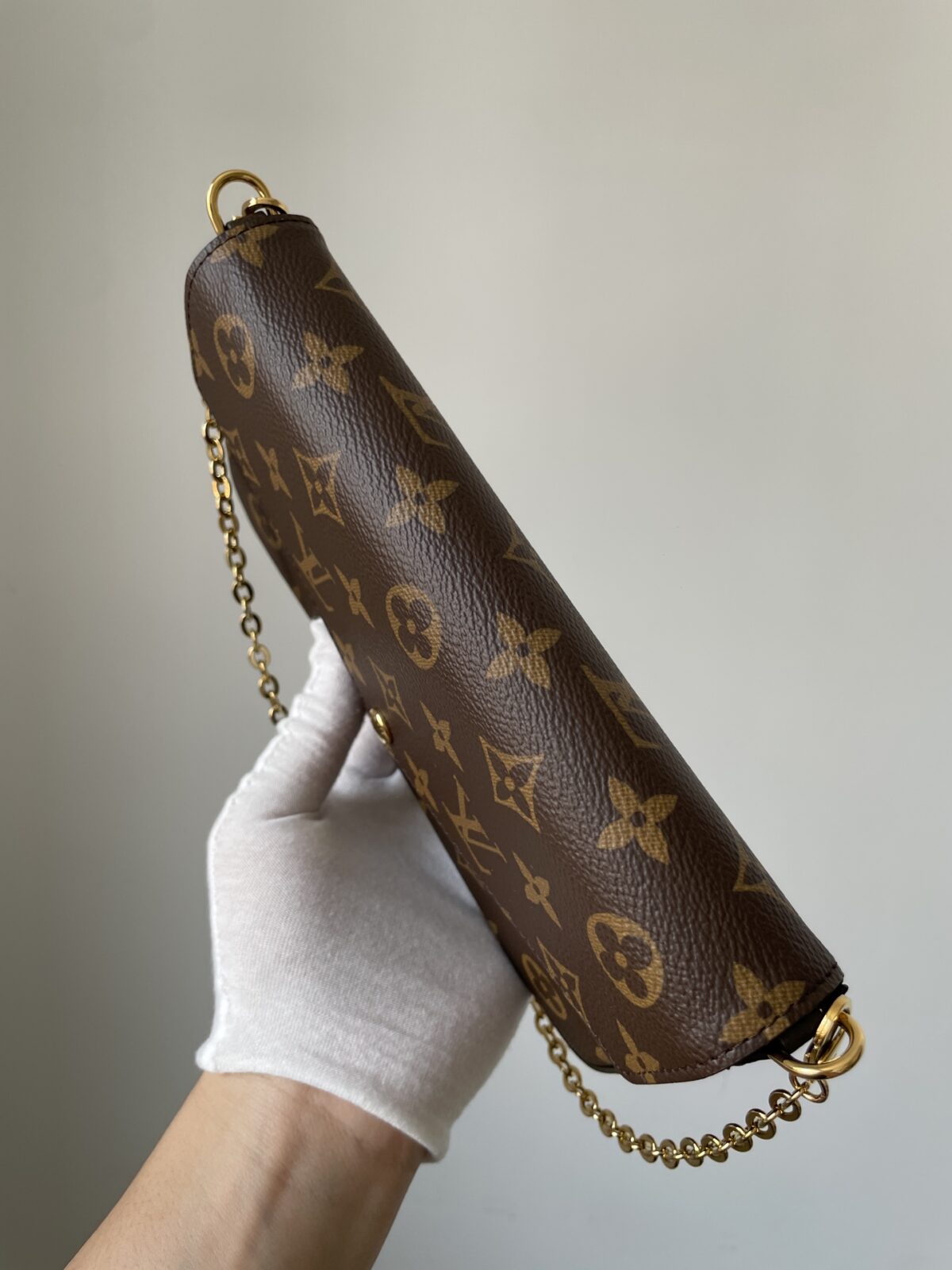 Louis Vuitton Pochette Félicie Monogram 3-in-1 Chain Bag Brown - Image 7
