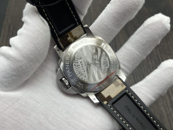 Panerai Submersible Automatic 44mm Grey Dial Stainless Steel Case Rubber Strap Men’s Watch - Image 7