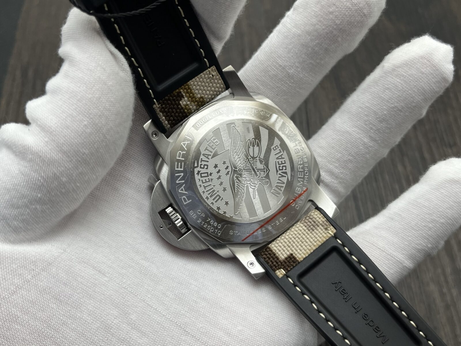 Panerai Submersible Automatic 44mm Grey Dial Stainless Steel Case Rubber Strap Men’s Watch - Image 7