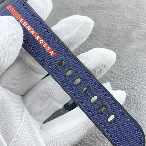 Panerai Submersible Automatic 42mm Blue Dial Carbon Fiber Case Rubber Strap Men’s Watch - Image 7