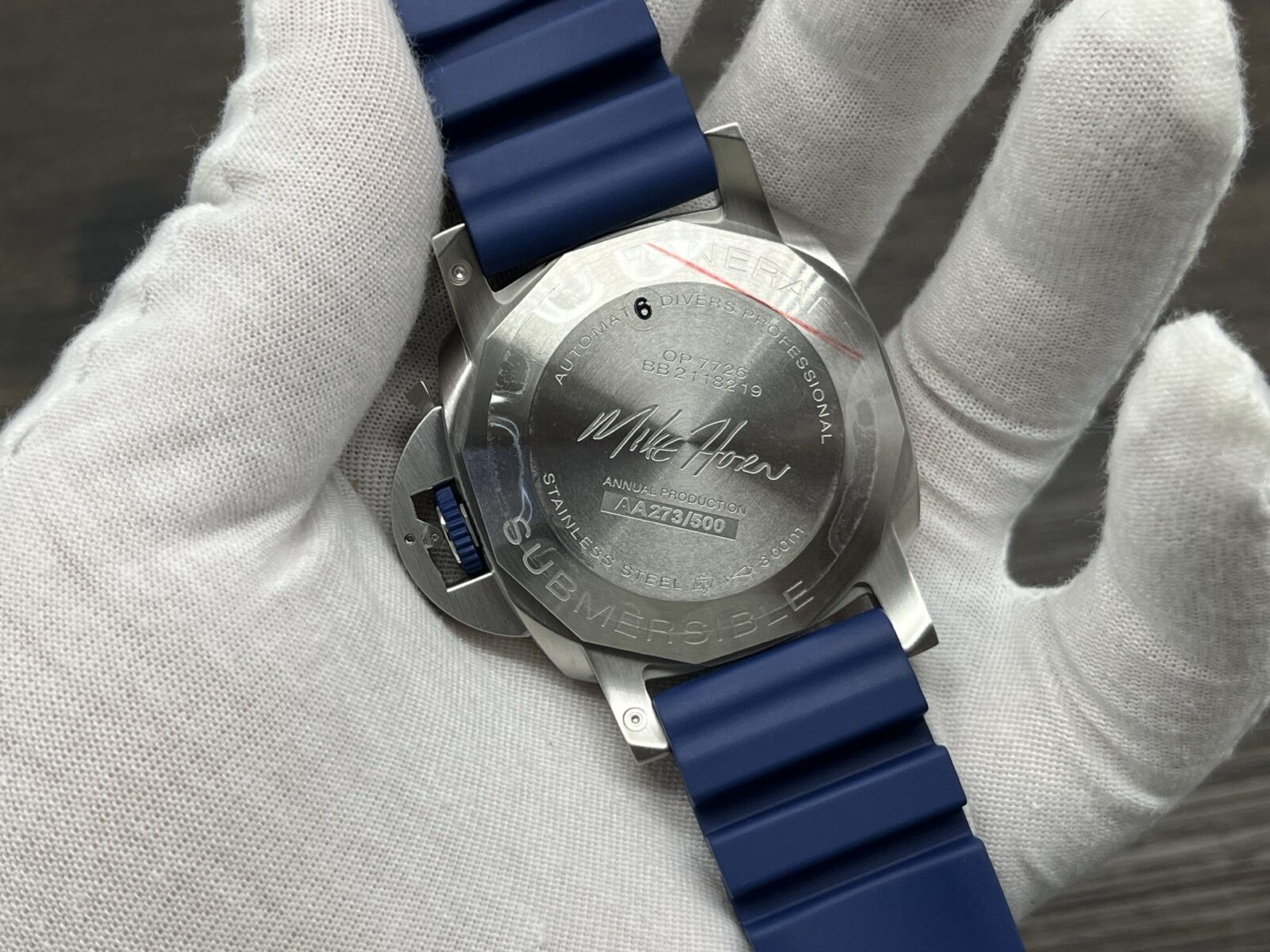 Panerai Submersible Automatic 44mm Blue Dial Stainless Steel Case Rubber Strap Men’s Watch - Image 7
