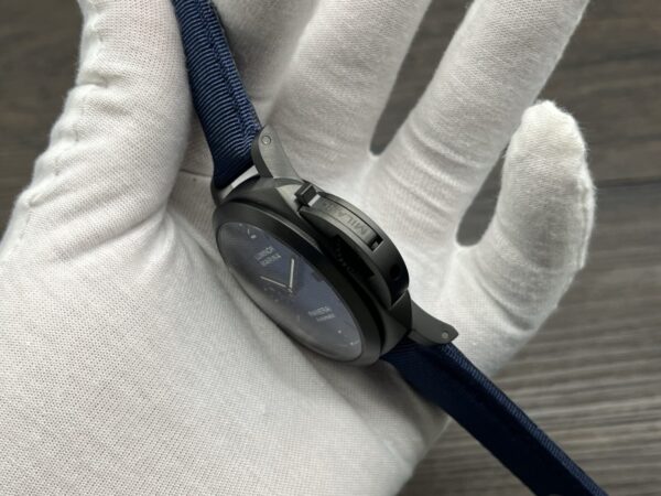 Panerai Luminor Marina Automatic 44mm Blue Dial Stainless Steel Case Recycled PET Strap Men’s Watch - Image 6
