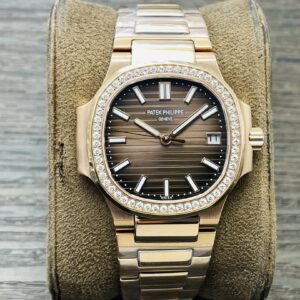 Patek Philippe Nautilus 5711/1Z-001 Brown Dial Rose Gold Diamond Bezel