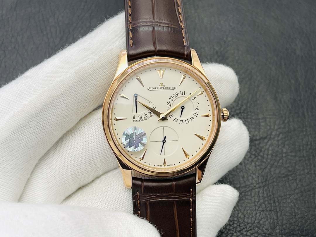 Jaeger-LeCoultre Master Ultra Thin Automatic 39mm Yellow Dial Men’s Watch - Image 2