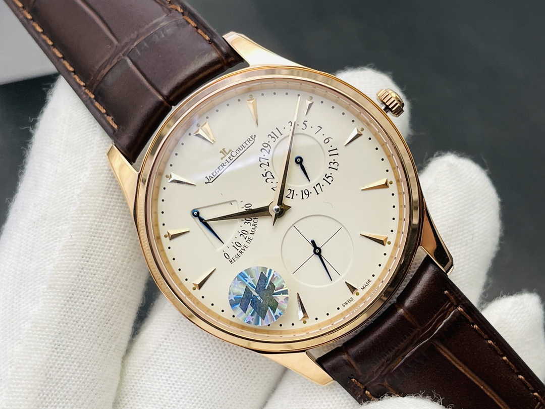 Jaeger-LeCoultre Master Ultra Thin Automatic 39mm Yellow Dial Men’s Watch - Image 4
