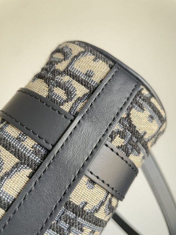 Dior Groove 16 Nano Blue and Black Oblique Boston Bag - Image 12