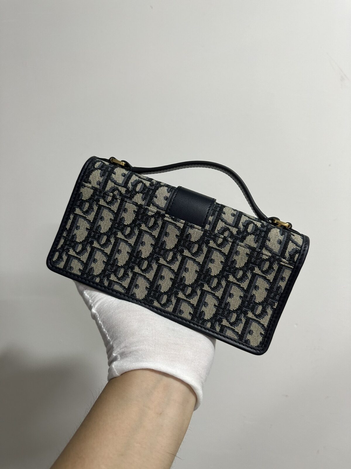 Dior Miss Montaigne Mini Blue Oblique Canvas Shoulder Bag - Image 5