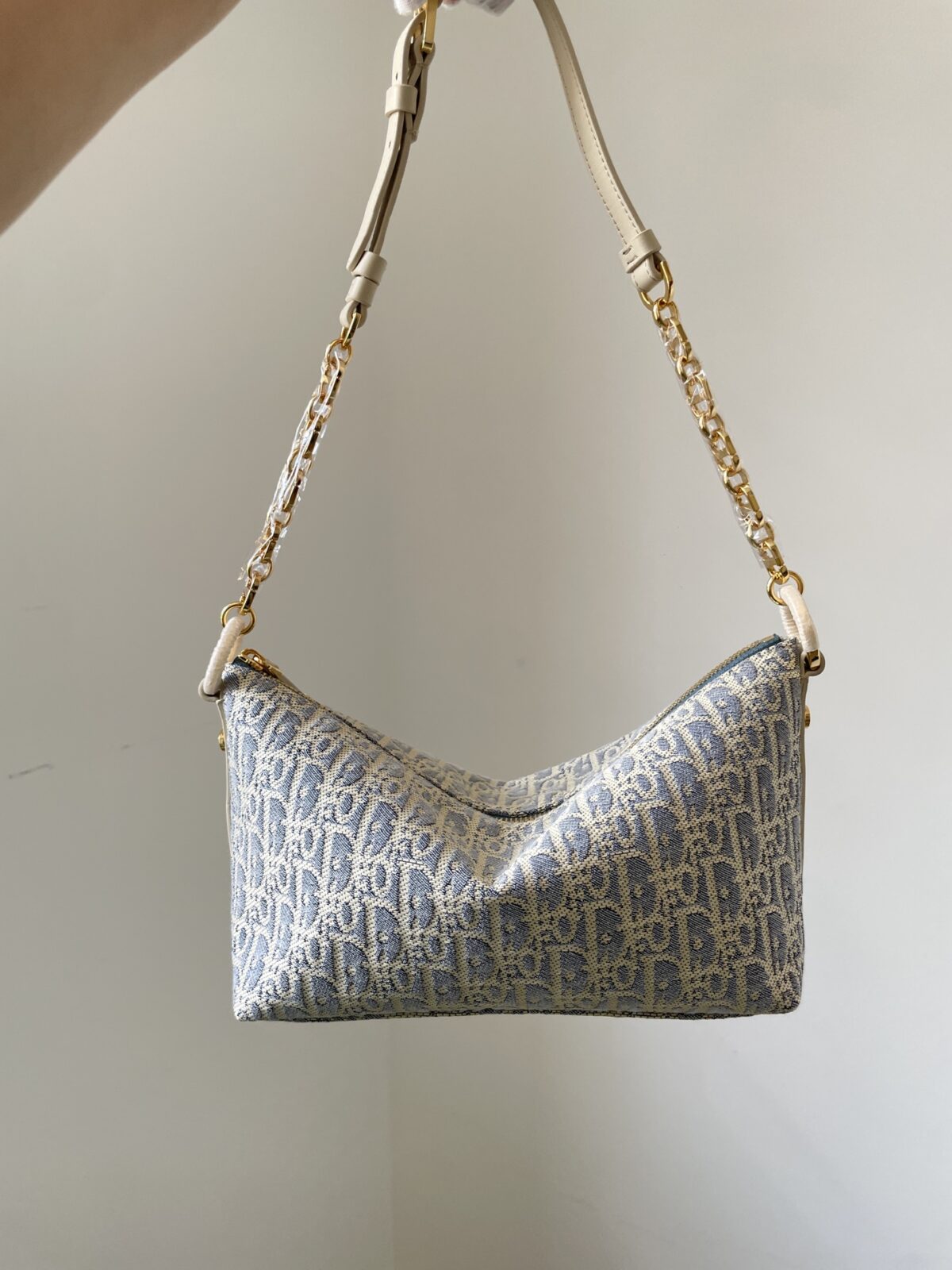 Dior Diorstar Hobo Gray Blue Calfskin Shoulder Bag - Image 2