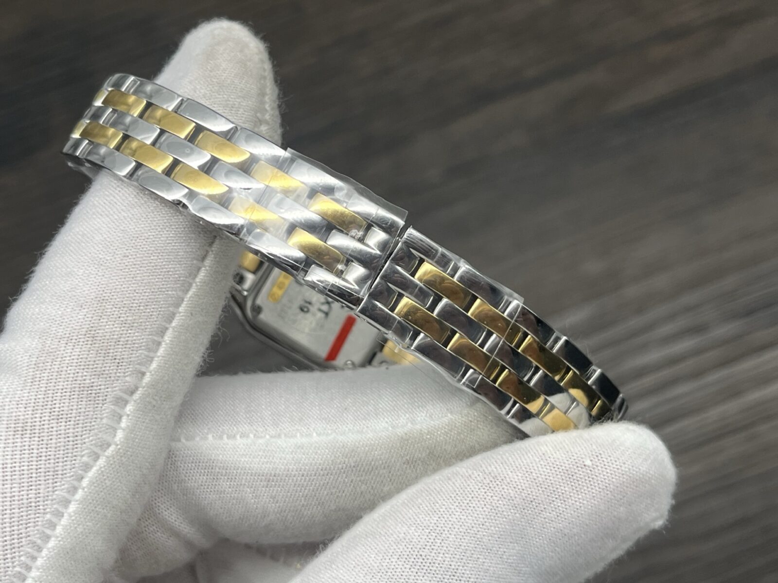 Cartier Panthère de Cartier Series Quartz Women’s Watch 23×30mm White Dial Stainless Steel and 18K Yellow Gold Case and Bracelet - Image 9