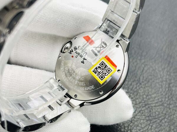 Cartier Ballon Bleu Series Automatic Mechanical Women’s Watch 33mm Silver Dial Stainless Steel Case and Bracelet - Image 8