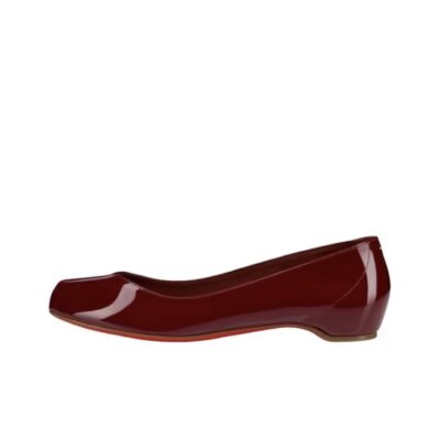Maison Margiela x Christian Louboutin Marlougiela Leather Split-Toe Flats Women Dark Red