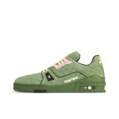 Tyler x Louis Vuitton Trainer Green Low-Top Sneakers for Men