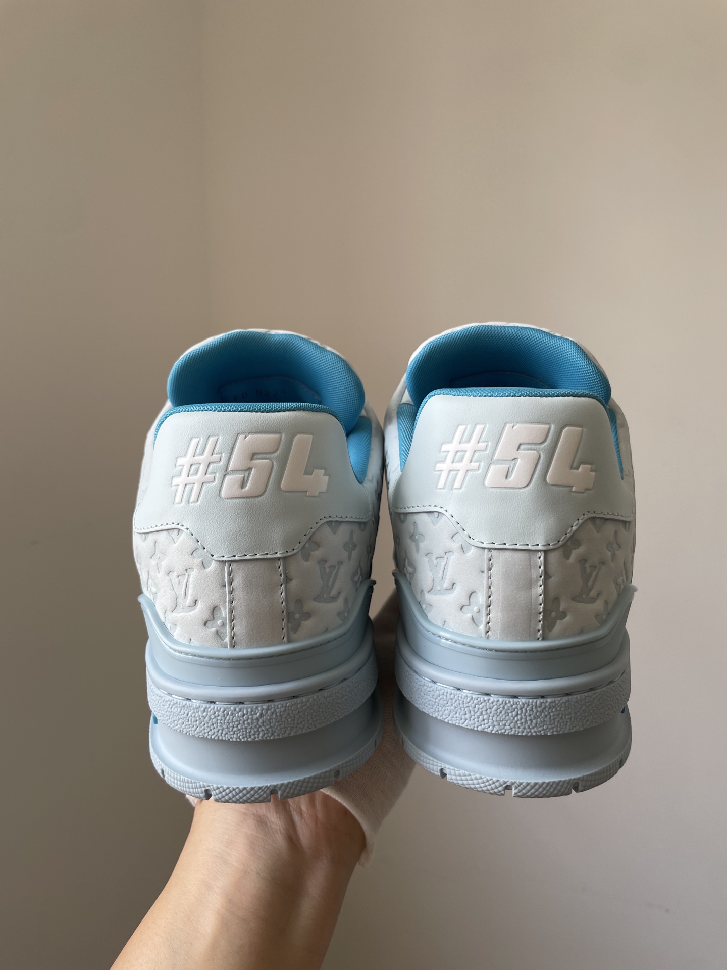 Tyler x Louis Vuitton Trainer Blue Low-Top Sneakers for Men - Image 7