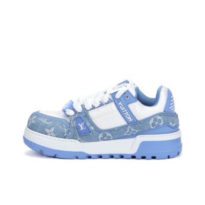 Louis Vuitton Trainer Maxi Blue White Low-Top Sneakers