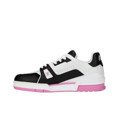 Louis Vuitton Trainer Pink Leather Low-Top Sneakers for Women