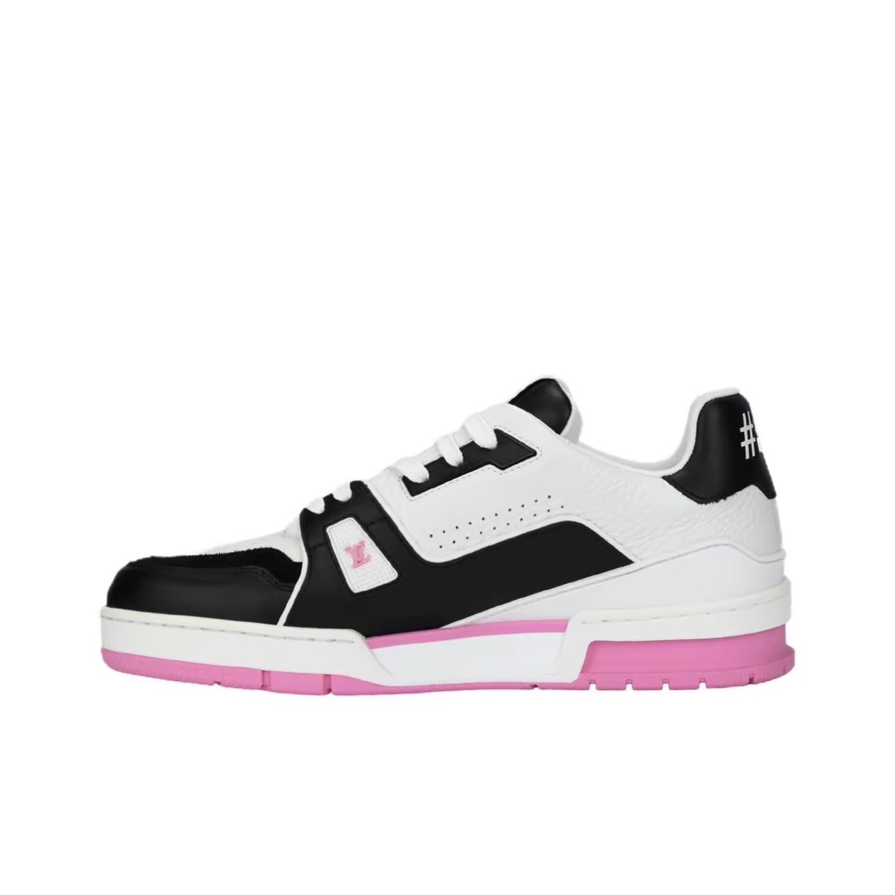 Louis Vuitton Trainer Pink Leather Low-Top Sneakers for Women