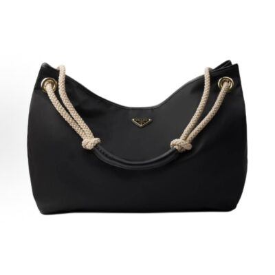 Prada Re-Nylon Mariner Large Shoulder Bag Black