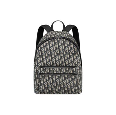 Dior Rider Large Beige and Black Oblique Jacquard Backpack