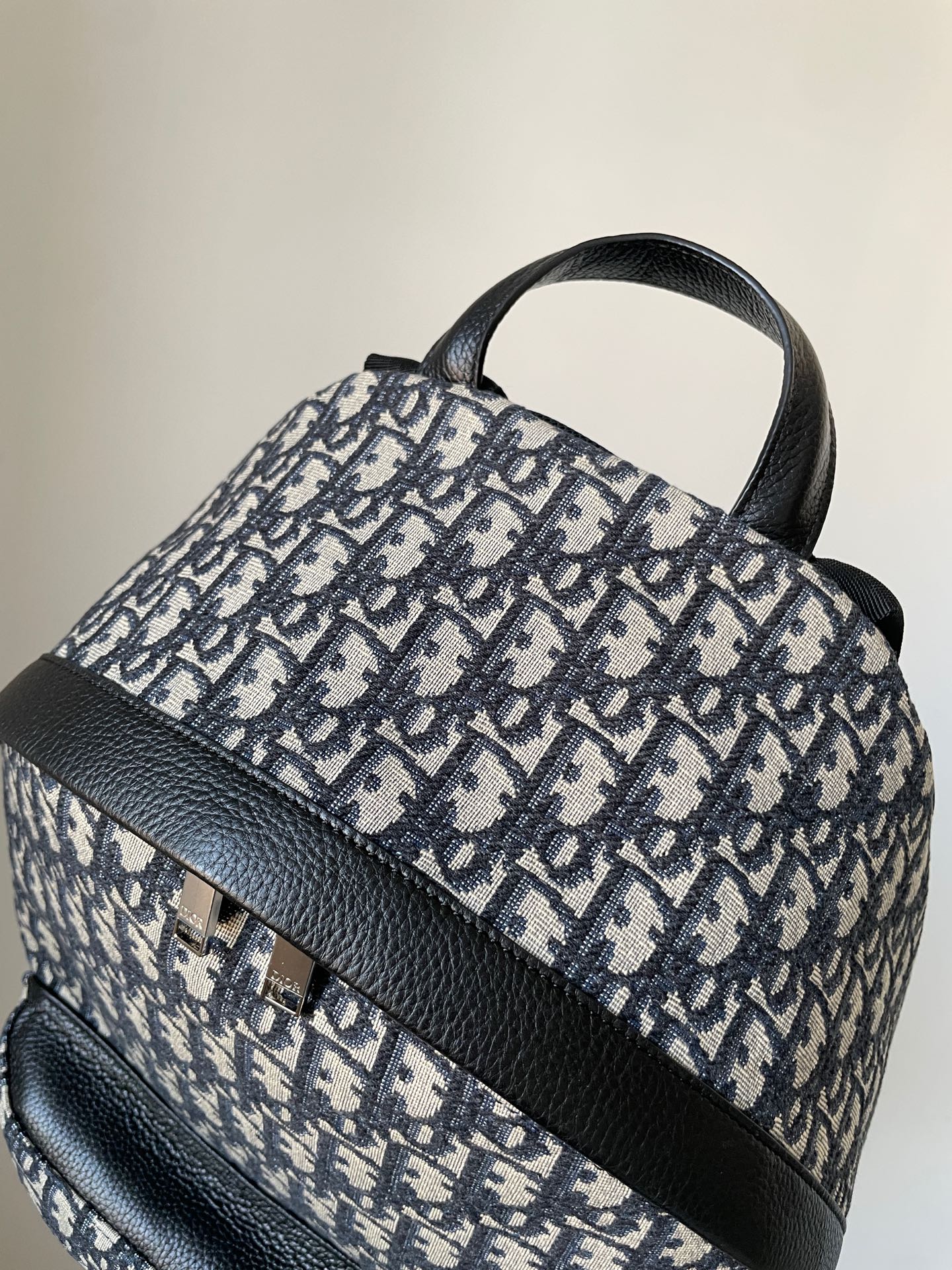 Dior Rider Large Beige and Black Oblique Jacquard Backpack - Image 4