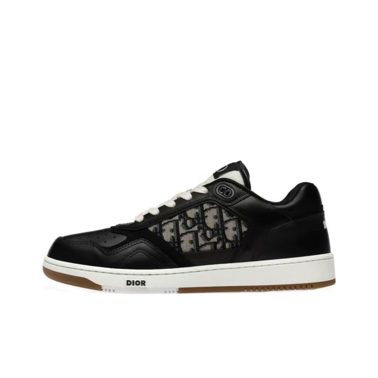 Dior B27 Calfskin Fabric Low-Top Sneakers Unisex Black