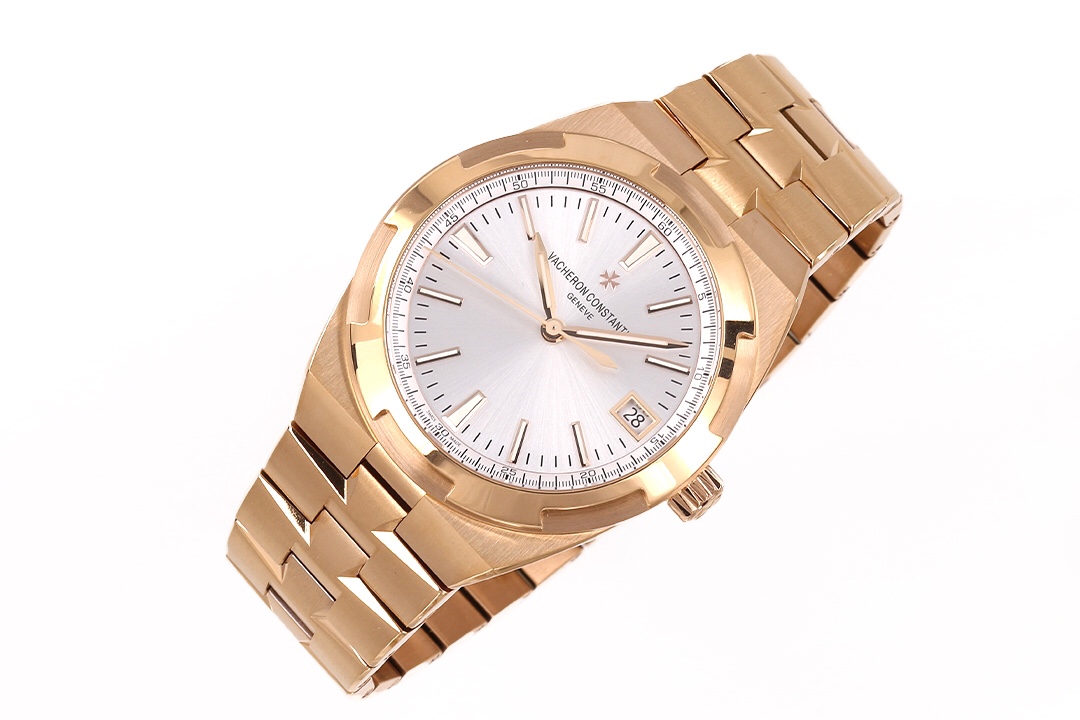 Vacheron Constantin Overseas Automatic 41mm White Dial Rose Gold Watch - Image 3