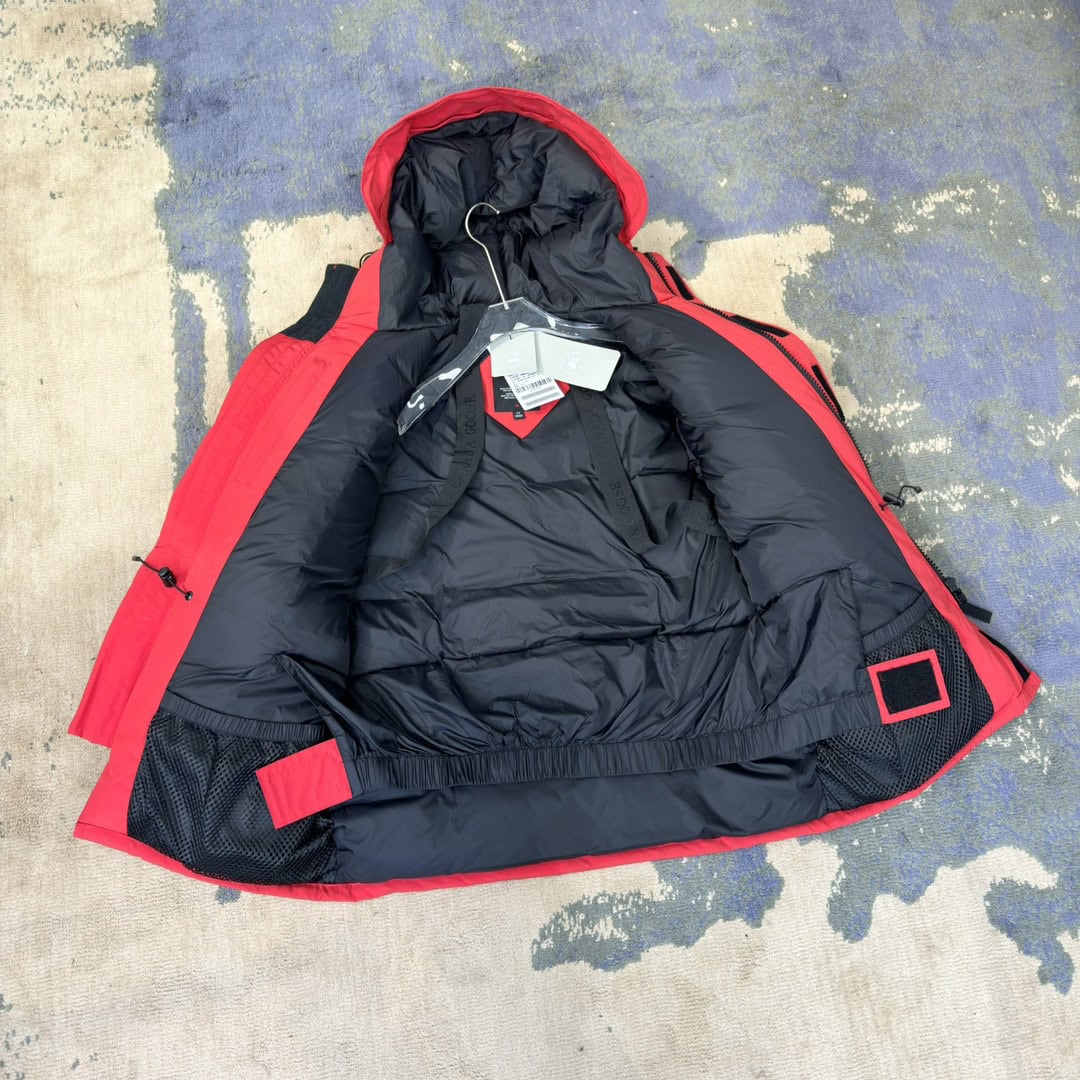 Canada Goose Expedition 08 Red Label Hooded Waterproof Windproof Long Parka Down Jacket Unisex Red - Image 7