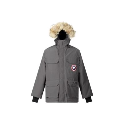 Canada Goose Expedition Fusion Fit 08 Snow Season Red Label Mountain Parka Down Jacket Unisex Graphite