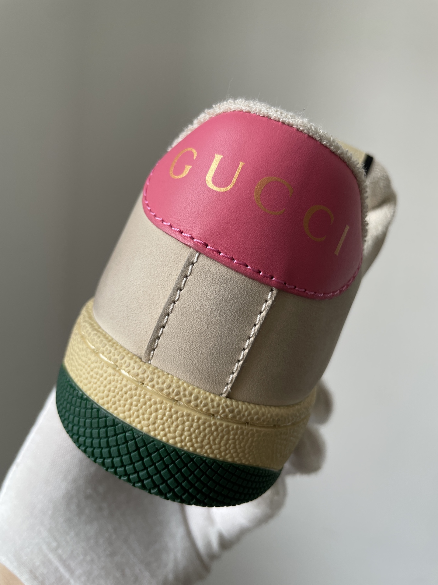 Gucci Screener Leather Sneakers Women Ebony - Image 6