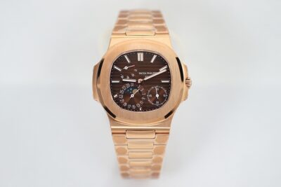 Patek Philippe Nautilus 5712R-001 Automatic 40mm Brown Dial 18K Rose Gold