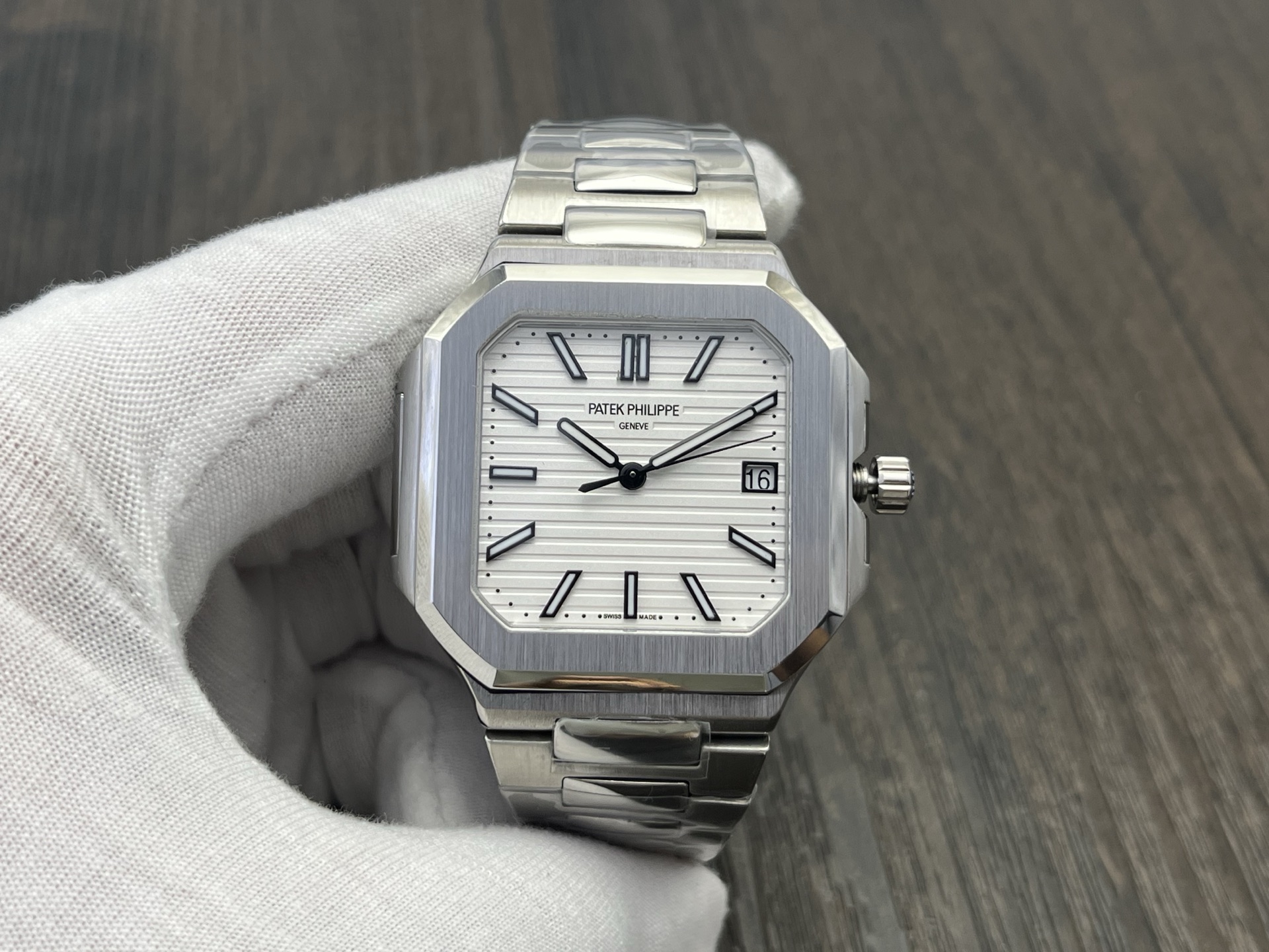 Patek Philippe Cubitus Series Automatic 45mm White Dial Stainless Steel