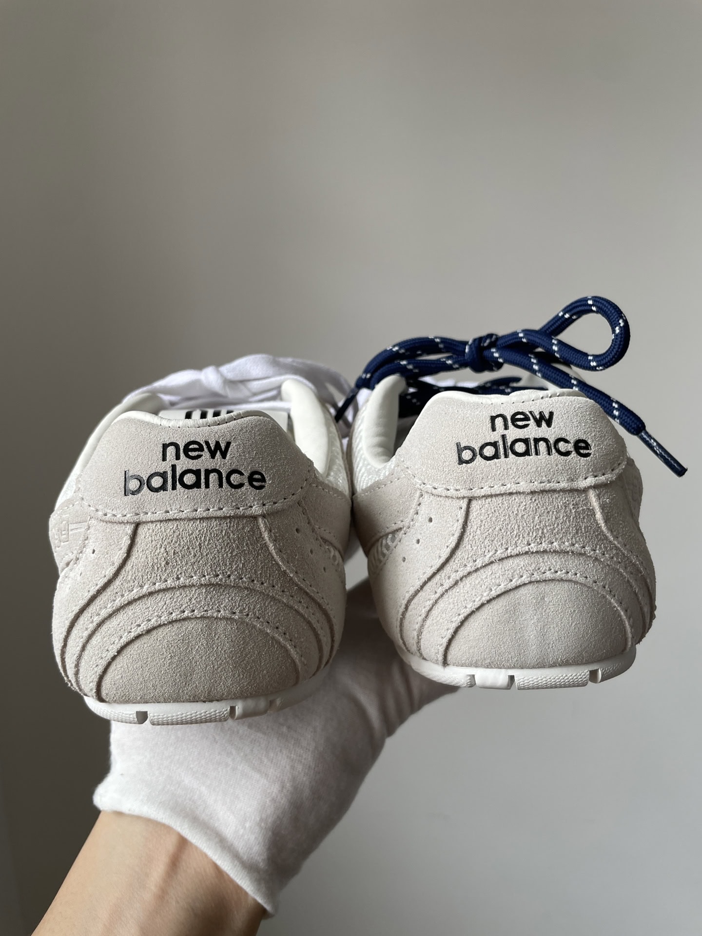 New Balance x Miu Miu NB 530 SL Qixi Edition Suede Mesh Low-Top Sneakers Women White - Image 7