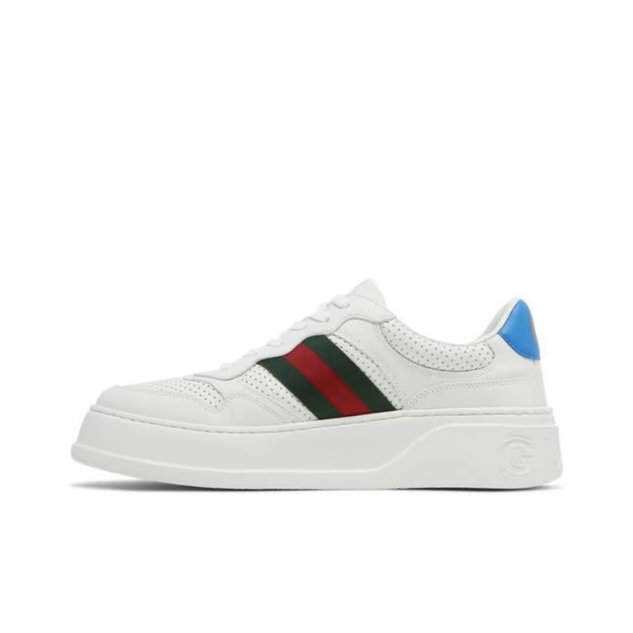 Gucci Chunky B GG Biscuit Sneakers Unisex White Red Green