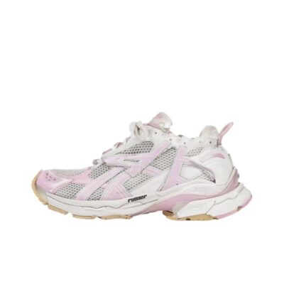Balenciaga Runner Pink White Vintage Low-Top Sneakers Unisex