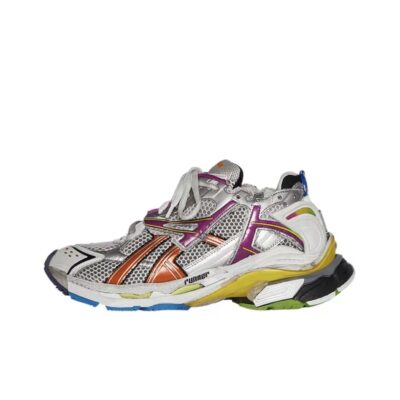 Balenciaga Runner Fabric Low-Top Gray Multicolor Sneakers