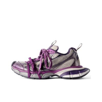 Balenciaga 3XL Mesh Low-Top Purple Sneakers for Women
