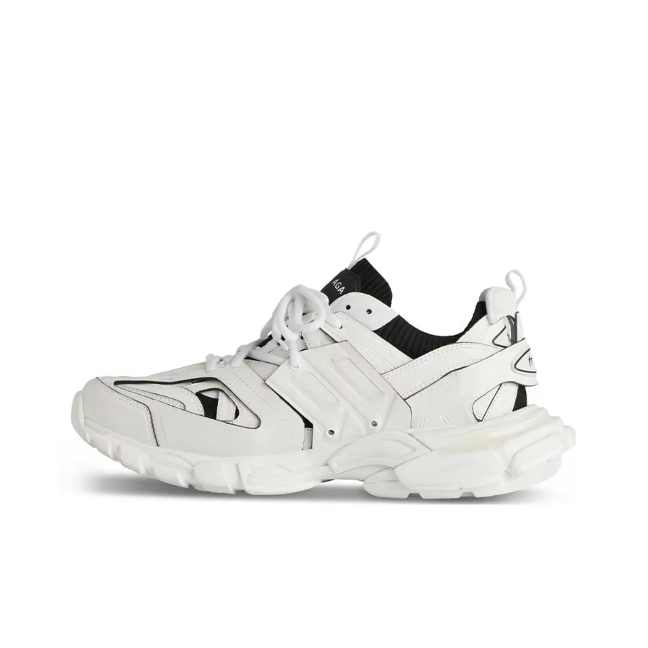 Balenciaga Track Sock Low-Top White Black Sneakers